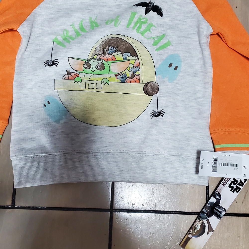 Star Wars Kids Halloween Shirt - Orange & Gray
